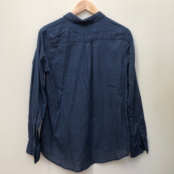 🌹Fleur Bleue | Patterned Button Down Top - Picture 4 of 4